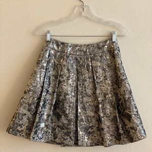 Forever 21 | Small | Shimmery Silver A-line MINI Skirt